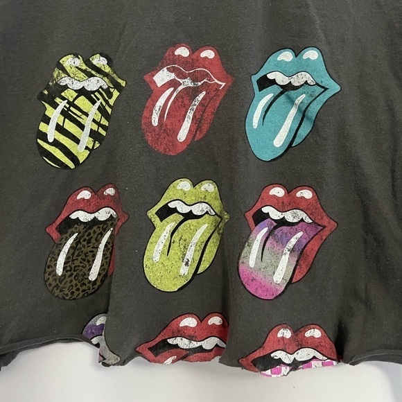 The Rolling Stones Cropped Tee Size XL - Picture 2 of 6